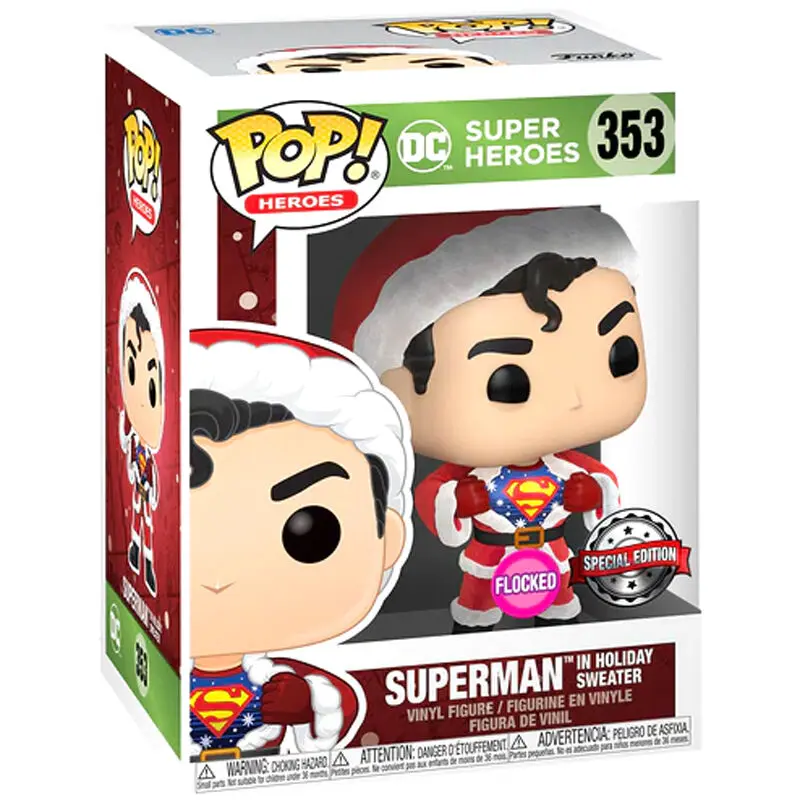 Funko POP figura & majica v škatli Back DC Comics Superman Exclusive Flocked fotografija izdelka