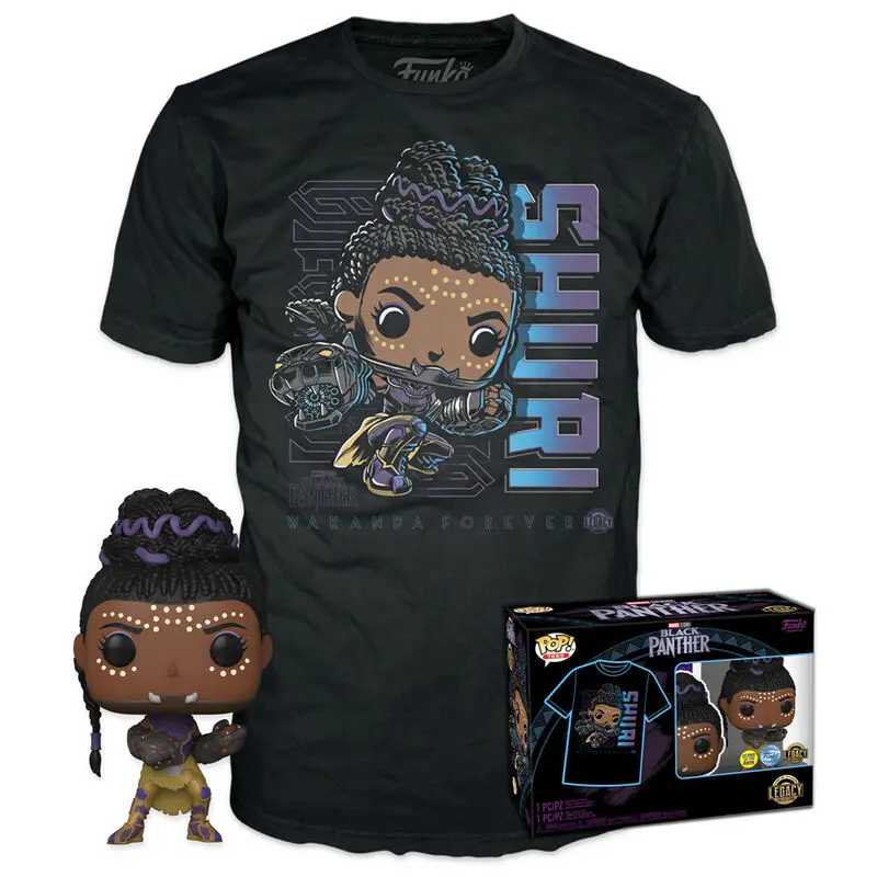 Funko POP! figurice & majica box Marvel Black Panther Shury Exkluzív fotografija izdelka