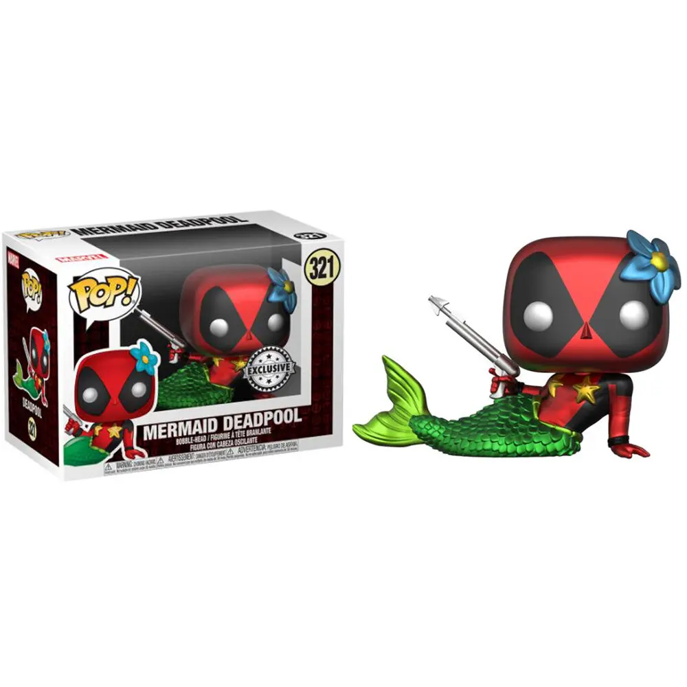 Funko POP! figura & majica set Marvel Deadpool Mermaid Ekskluzivno fotografija izdelka