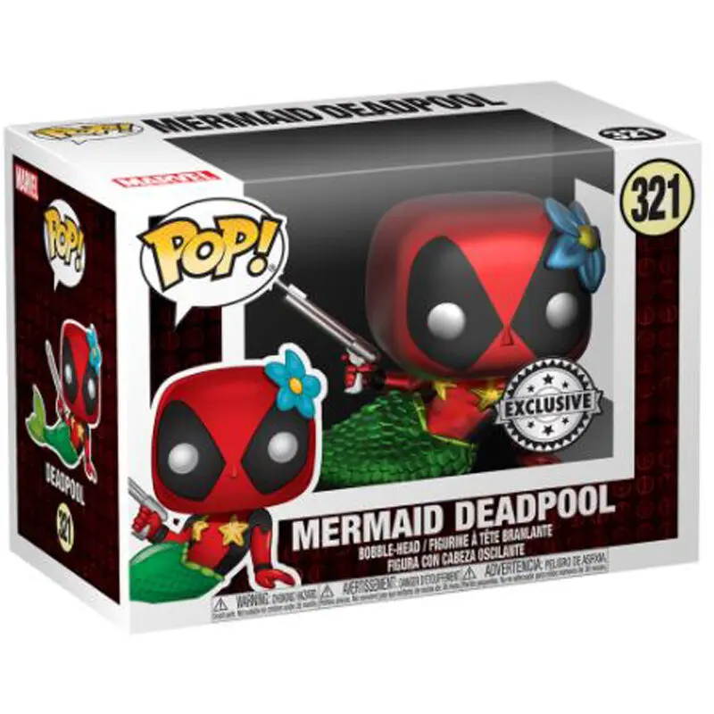 Funko POP! figura & majica set Marvel Deadpool Mermaid Ekskluzivno fotografija izdelka