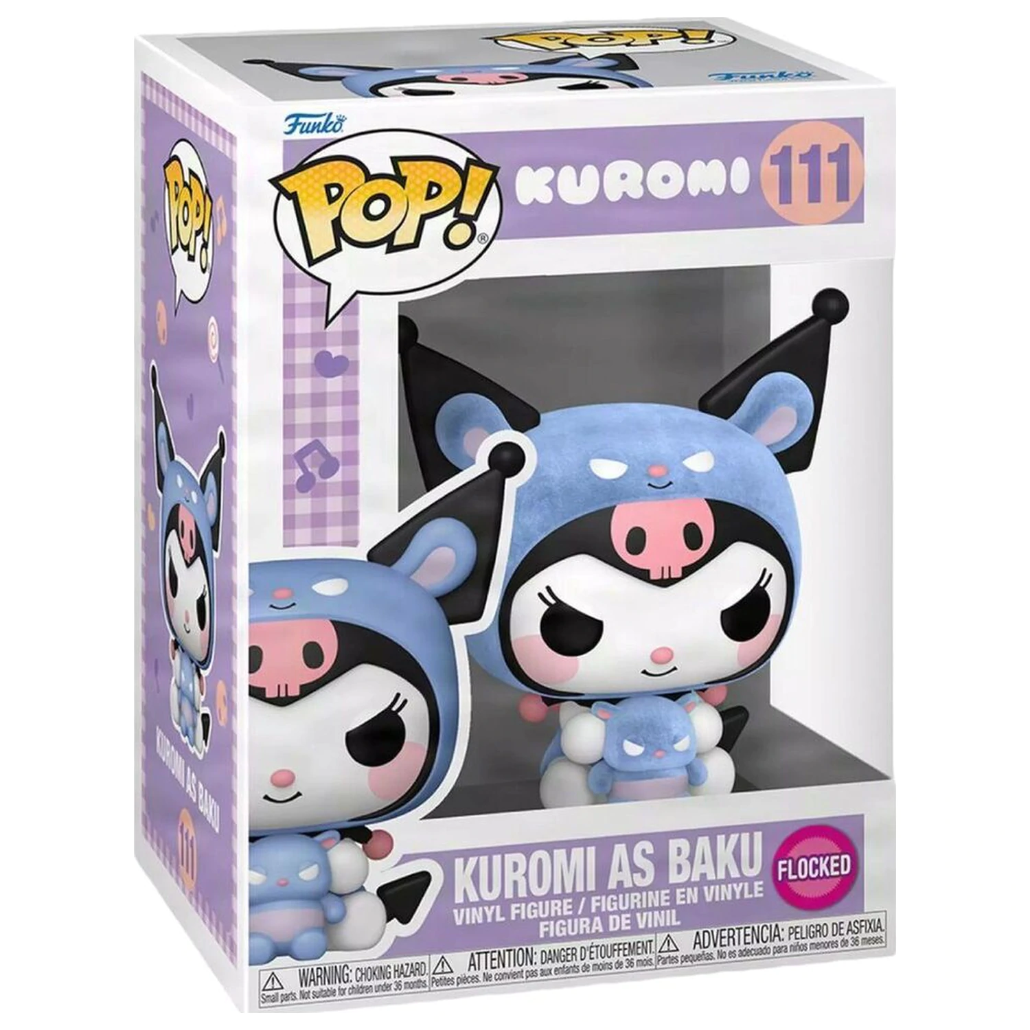 Funko POP figura Hello Kitty Kuromi As Baku Flocked fotografija izdelka