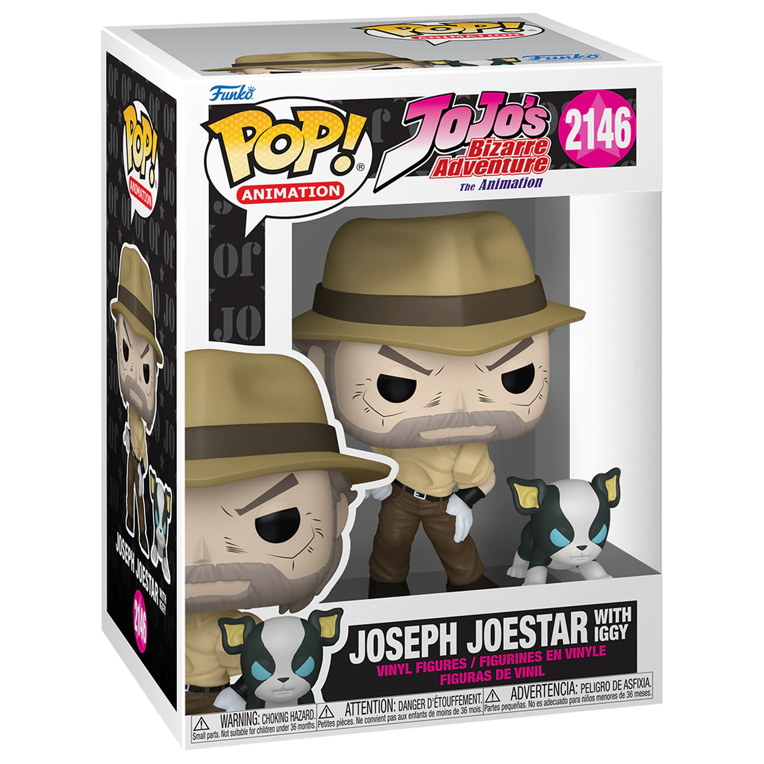 Funko POP figura Jojo's Bizarre Adventure Joseph Joestar z Iggyjem fotografija izdelka