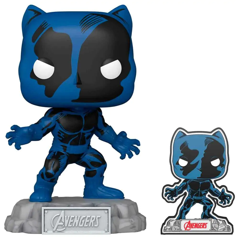 Funko POP figura Marvel Avengers 60. obletnica Comic Black Panther with Pin Exclusive fotografija izdelka