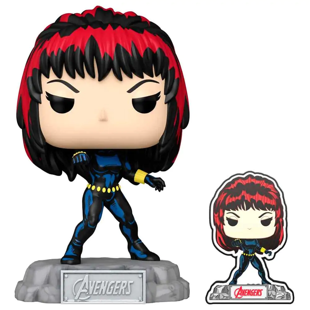 Funko POP figura Marvel Avengers 60th Anniversary Comic Black Widow with Pin Exclusive fotografija izdelka