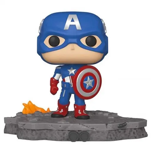 Avengers POP! Deluxe Vinilna Figura Captain America (Assemble) 9 cm fotografija izdelka