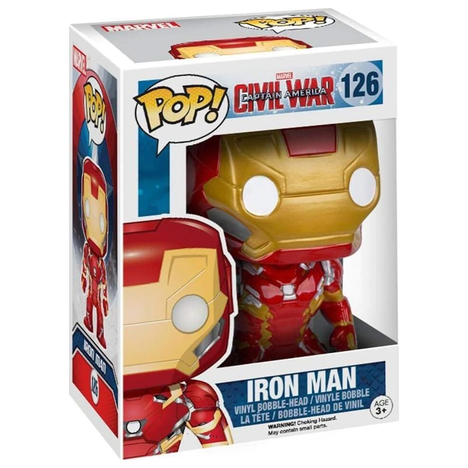 Captain America Civil War POP! Vinyl figura z nihajočo glavo Iron Man 10 cm fotografija izdelka