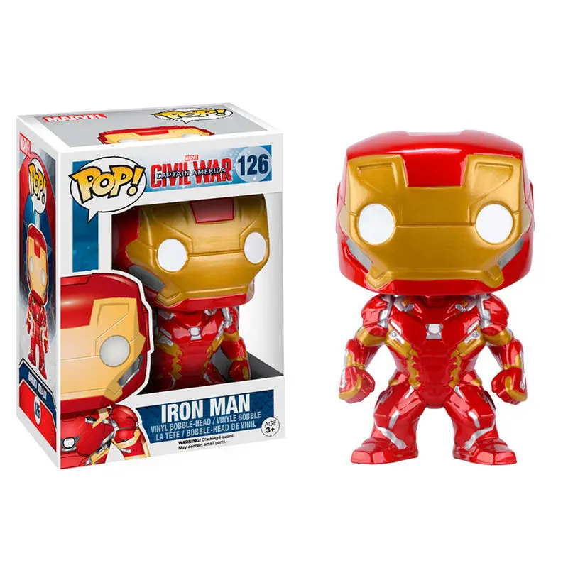 Captain America Civil War POP! Vinyl figura z nihajočo glavo Iron Man 10 cm fotografija izdelka