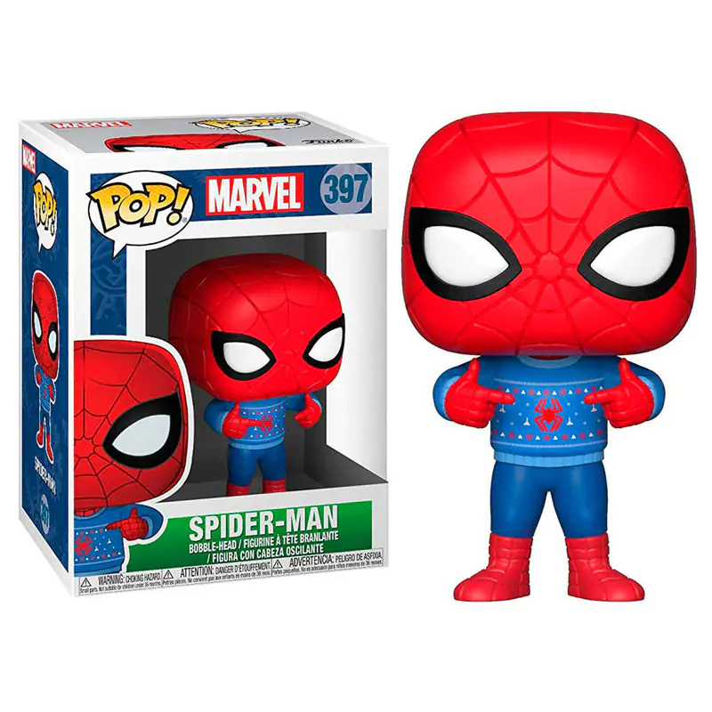 Funko POP figura Marvel Holiday Spider-Man z grdim puloverjem fotografija izdelka