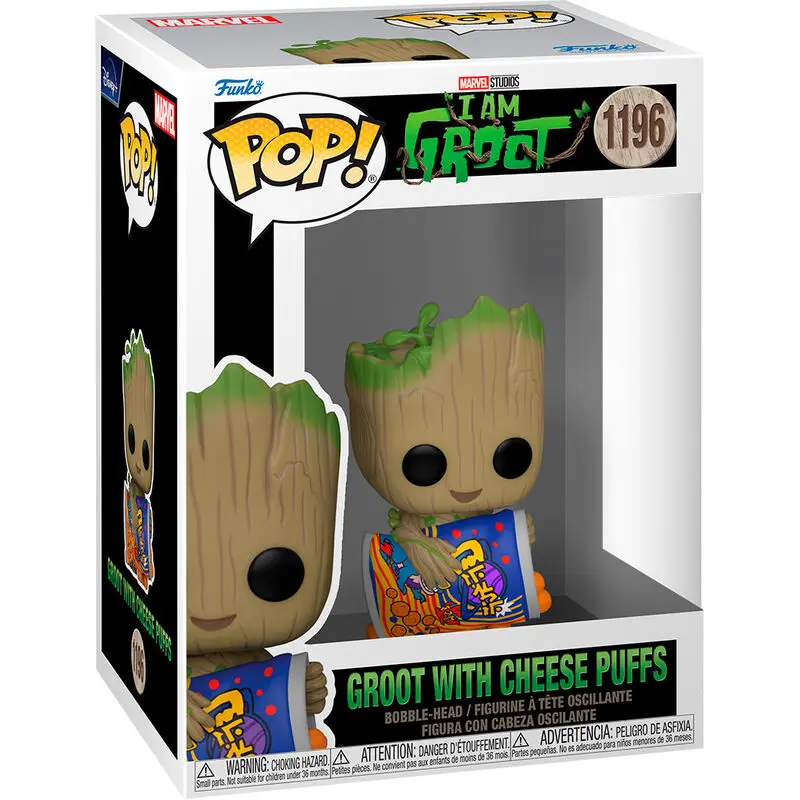 I Am Groot POP! Vinilna figura Groot s sirovimi puhki 9 cm fotografija izdelka