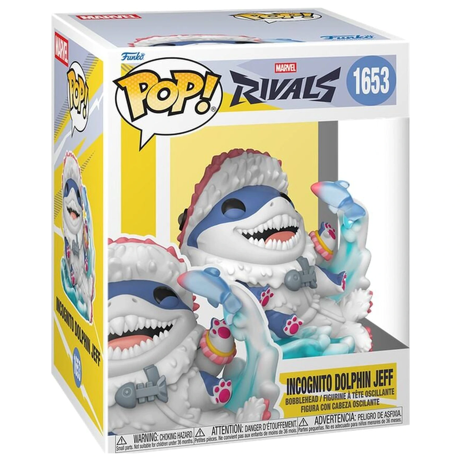 Funko POP figura Premium Marvel Rivals Incognito Dolphin Jeff fotografija izdelka