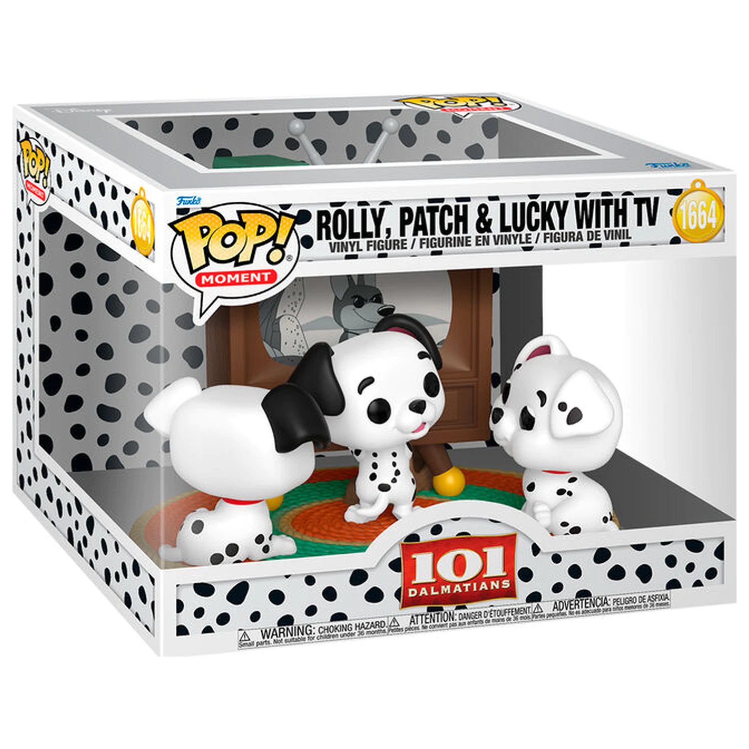 Funko POP figura Moment Disney 101 Dalmatas Rolly Patch & Lucky with TV fotografija izdelka