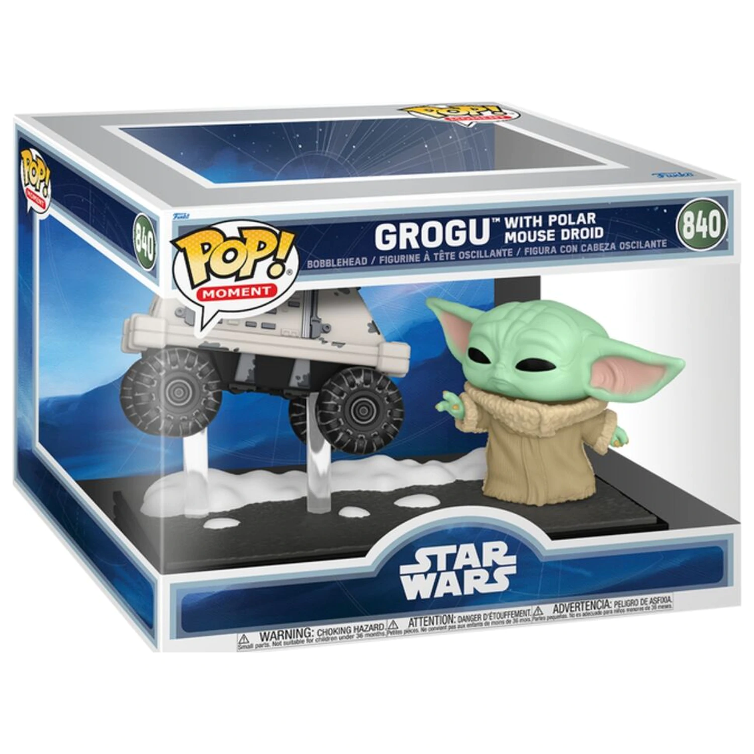 Funko POP figura Moments Star Wars: The Mandalorian & Grogu - Grogu z Polar Mouse Droid fotografija izdelka