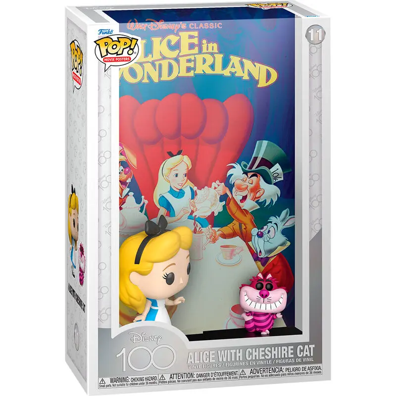 Disney's 100th Anniversary POP! Filmski plakat & Figurica Alice in Wonderland 9 cm fotografija izdelka