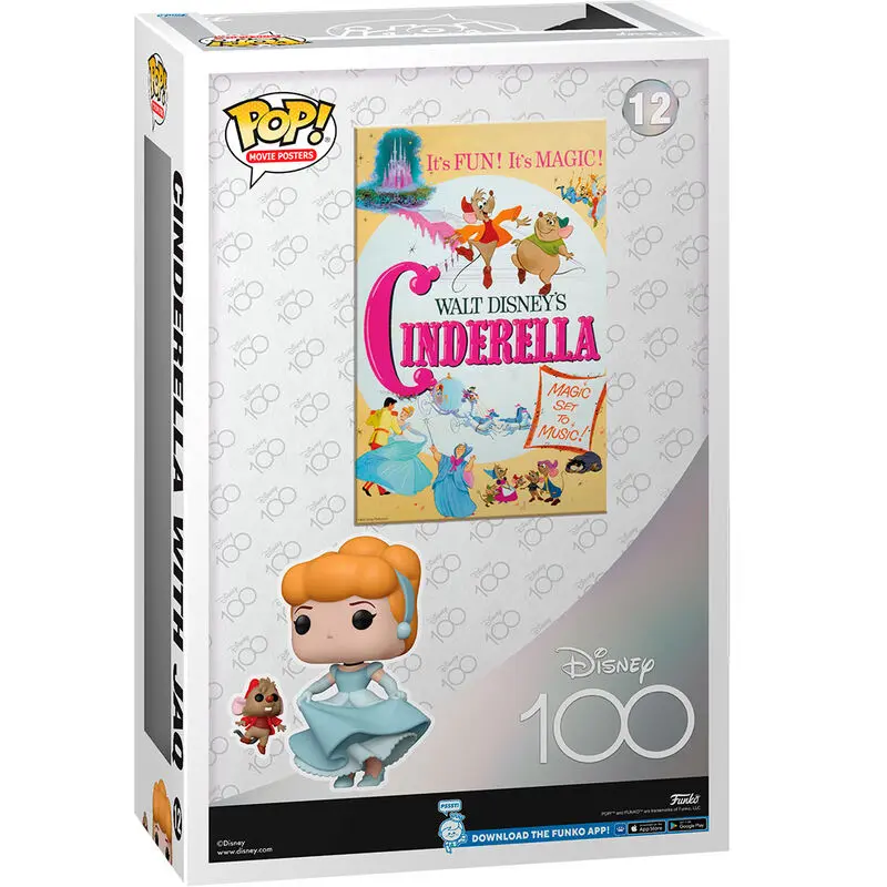 Disney's 100th Anniversary POP! Filmski plakat & Figurica Cinderella 9 cm fotografija izdelka