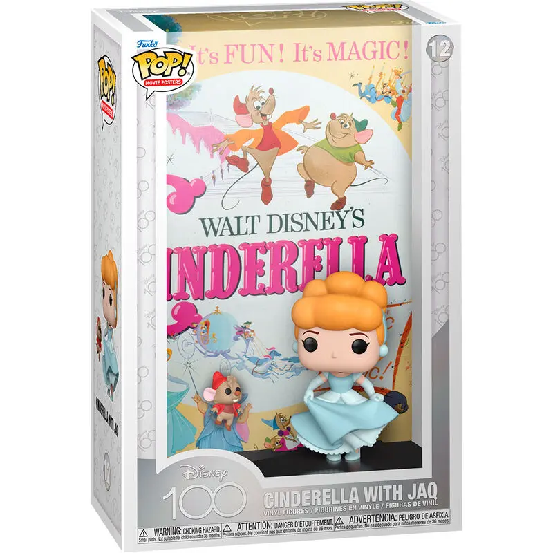 Disney's 100th Anniversary POP! Filmski plakat & Figurica Cinderella 9 cm fotografija izdelka