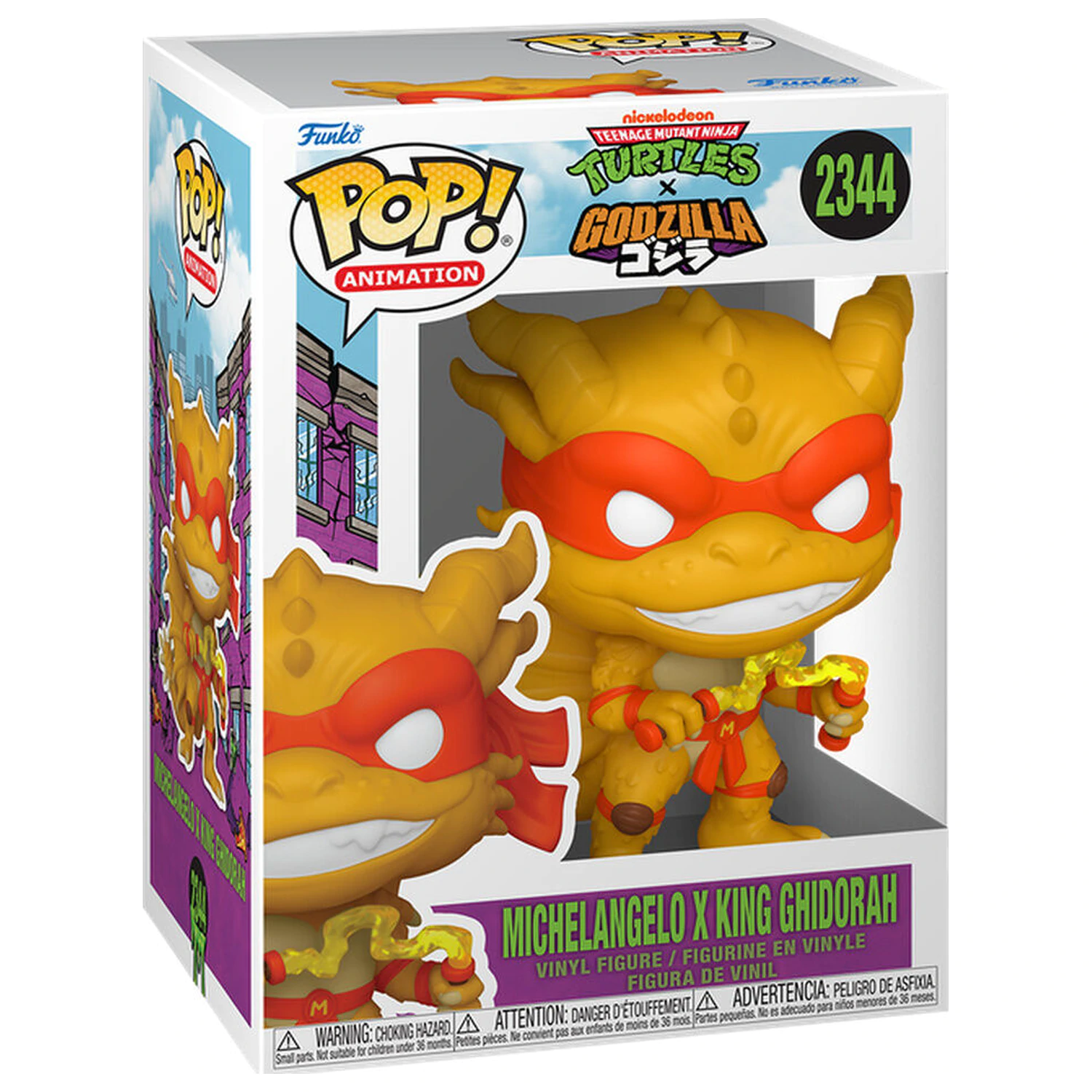 Funko POP figura Mutant Ninja Turtles x Godzilla- Michelangelo X Ghidorah fotografija izdelka