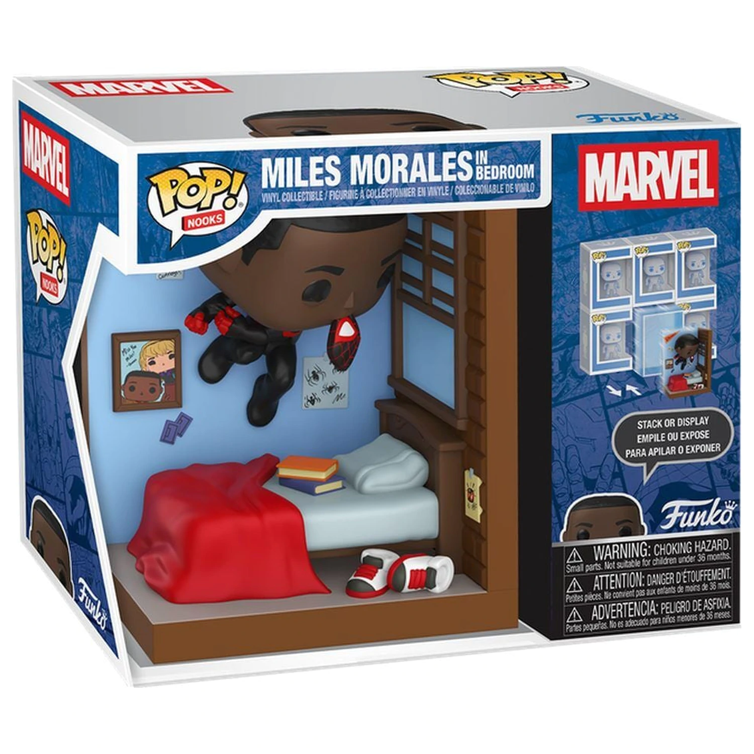 Funko POP figura Nooks Marvel Miles Morales in Bedroom fotografija izdelka