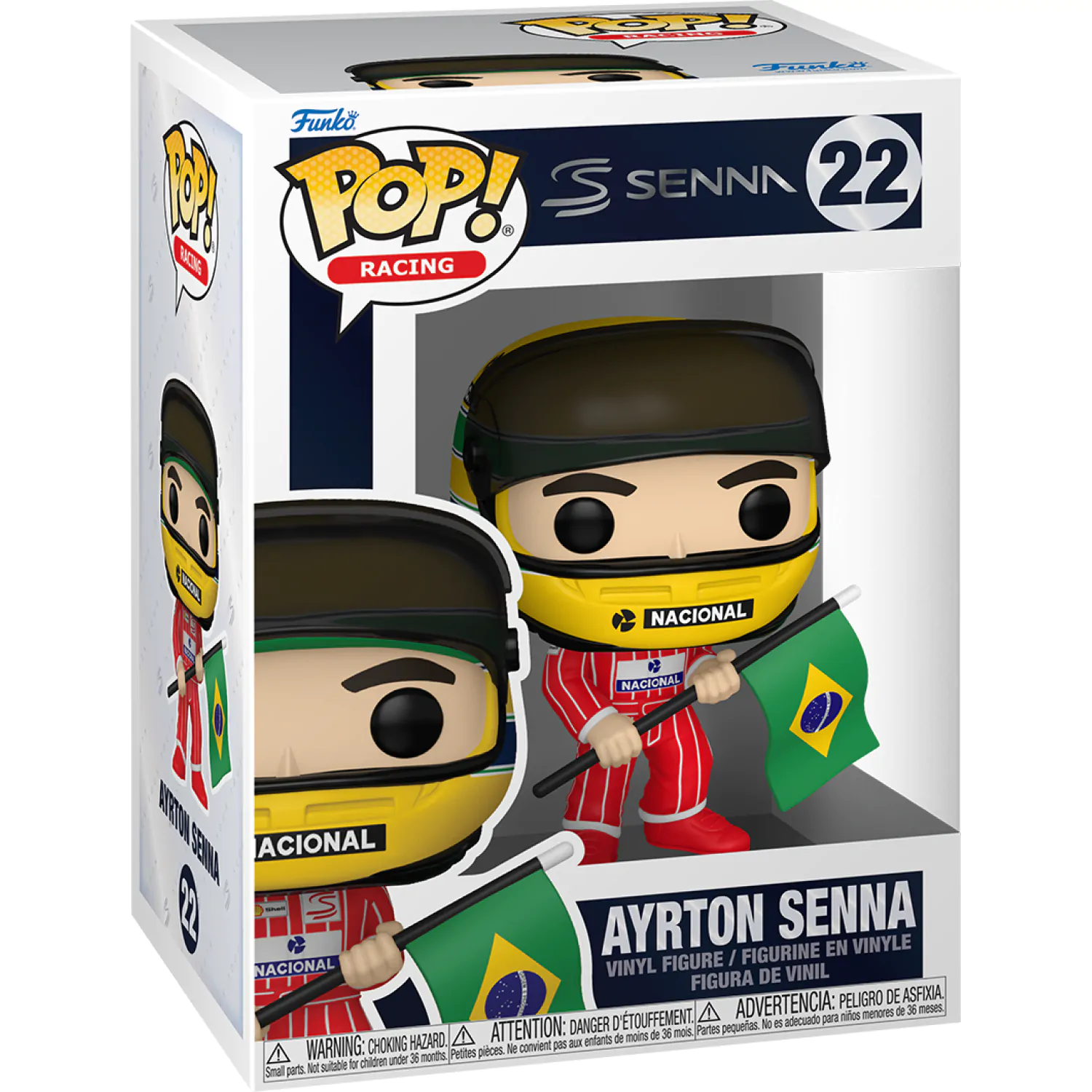 Funko POP figura Racing Senna (brazilska zastava) fotografija izdelka
