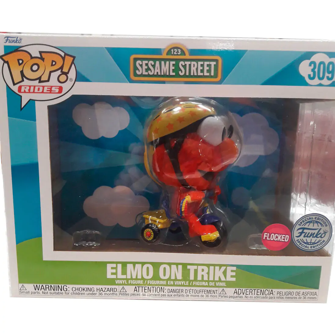 POP figura Rider Sesame Street Elmo na Trike Exclusive fotografija izdelka