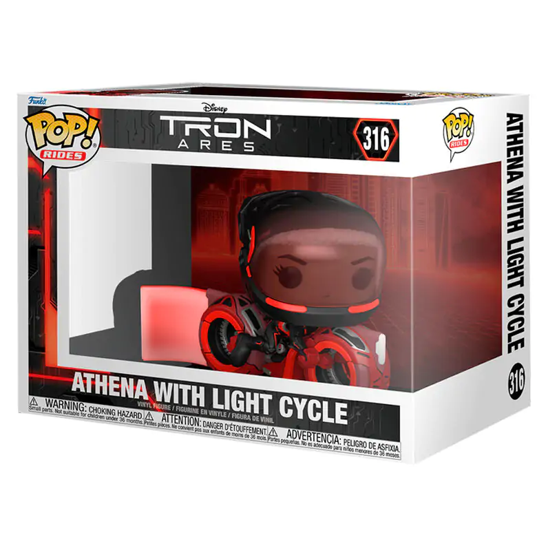 Funko POP figura Rides Disney Tron Ares Athena with Light Cycle fotografija izdelka