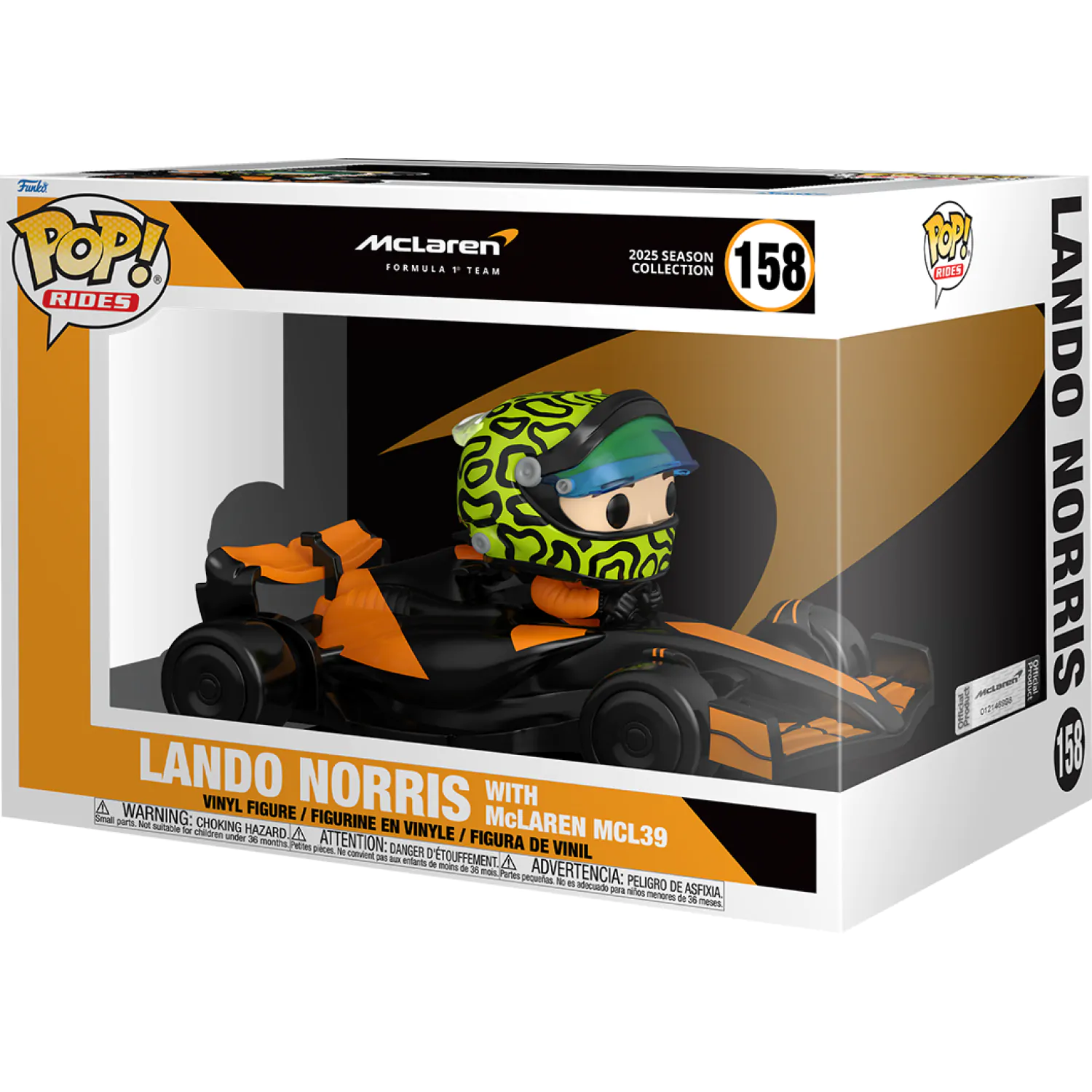 Funko POP figura Rides Super Deluxe Racing Lando Norris z McLaren MCL39 fotografija izdelka