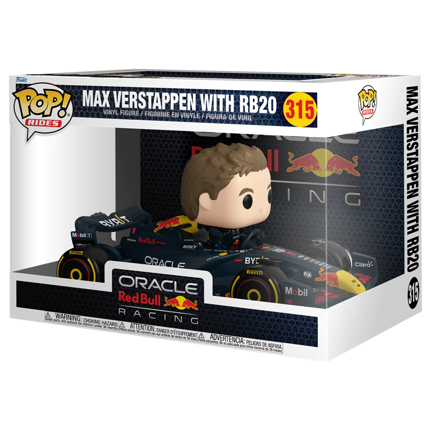 Funko POP figura Rides Super Deluxe Racing Oracle Red Bull Max Verstappen z RB20 fotografija izdelka