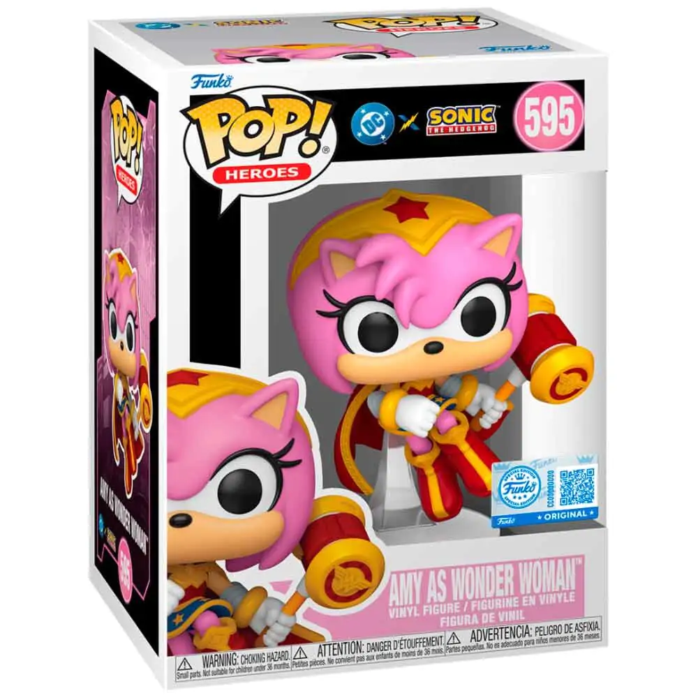 Funko POP figura Sonic The Hedgehog DC Comics Amy As Wonder Woman Exclusive fotografija izdelka