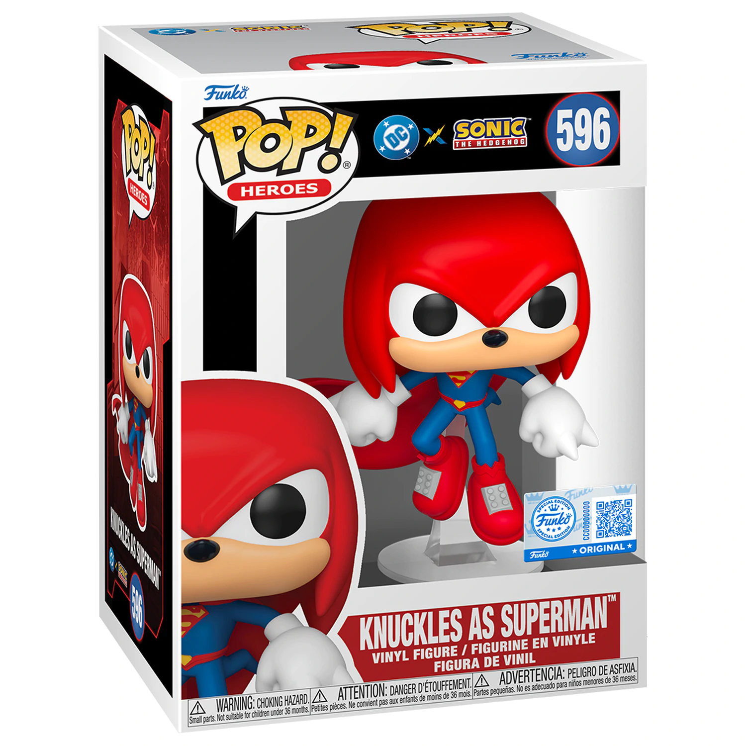 Funko POP figurica Sonic The Hedgehog DC Comics Knuckles Kot Superman Exclusive fotografija izdelka