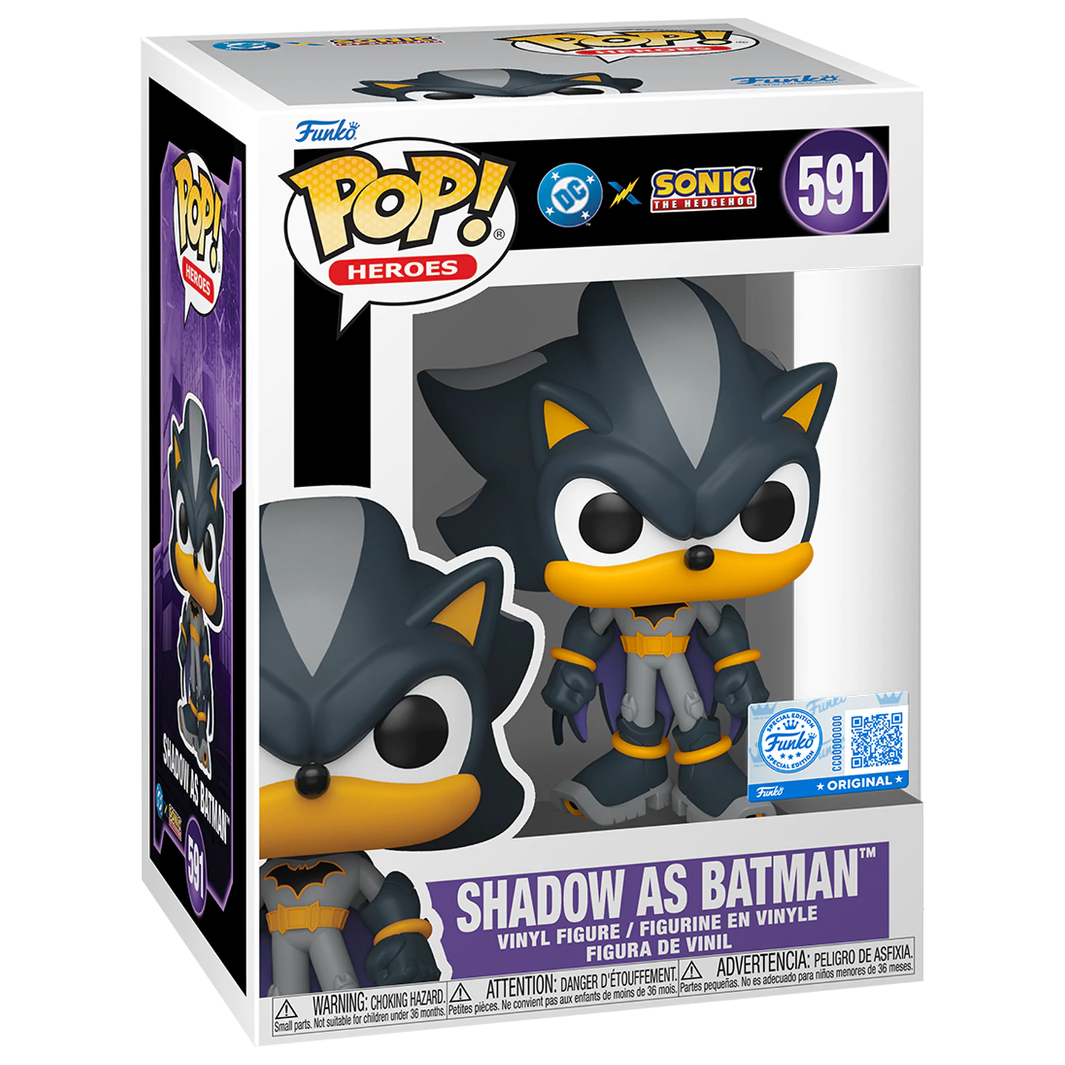 Funko POP figura Sonic The Hedgehog DC Comics Shadow Batman Exclusive fotografija izdelka