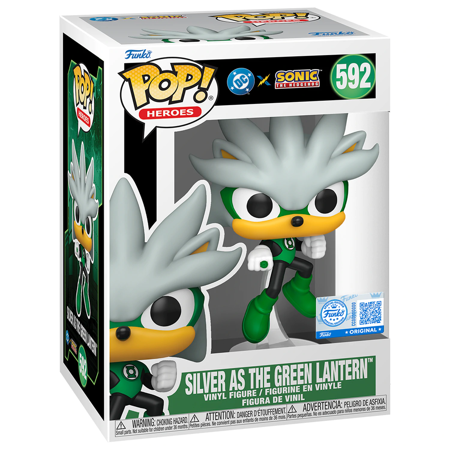 Funko POP figura Sonic The Hedgehog DC Comics Silver As the Green Lantern Ekskluzivno fotografija izdelka