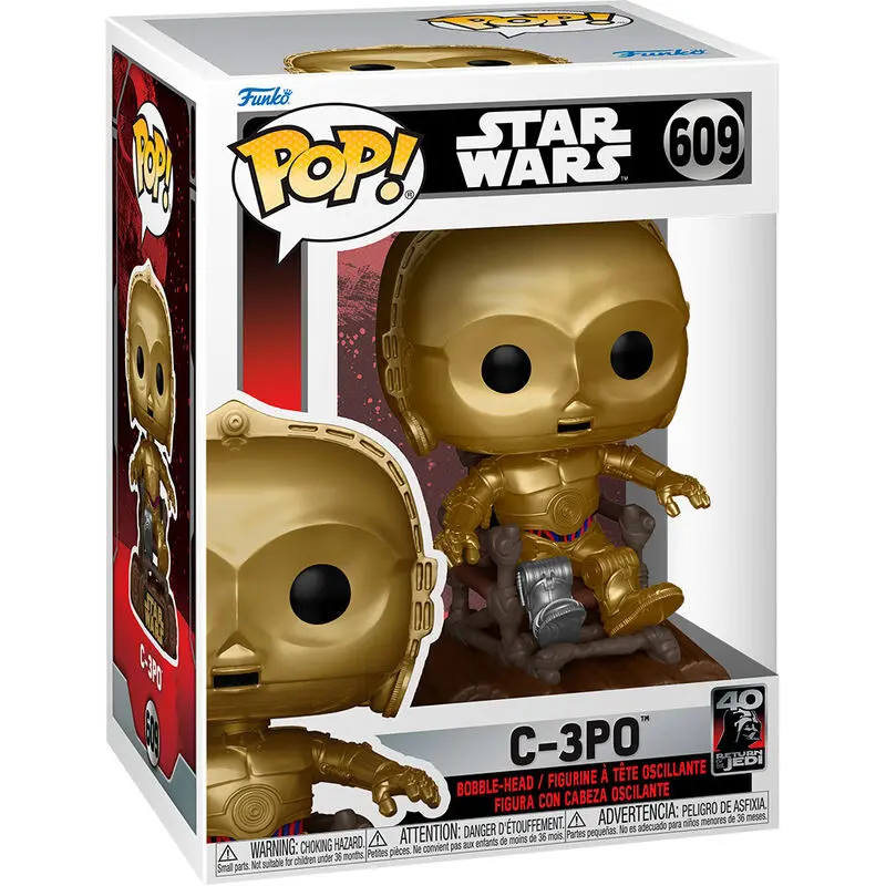 Star Wars Return of the Jedi 40th Anniversary POP! Vinil Figura C3P0 na stolu 9 cm fotografija izdelka