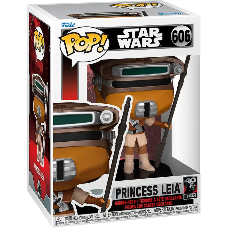 Star Wars Return of the Jedi 40th Anniversary POP! Vinil Figura Leia (Boushh) 9 cm fotografija izdelka