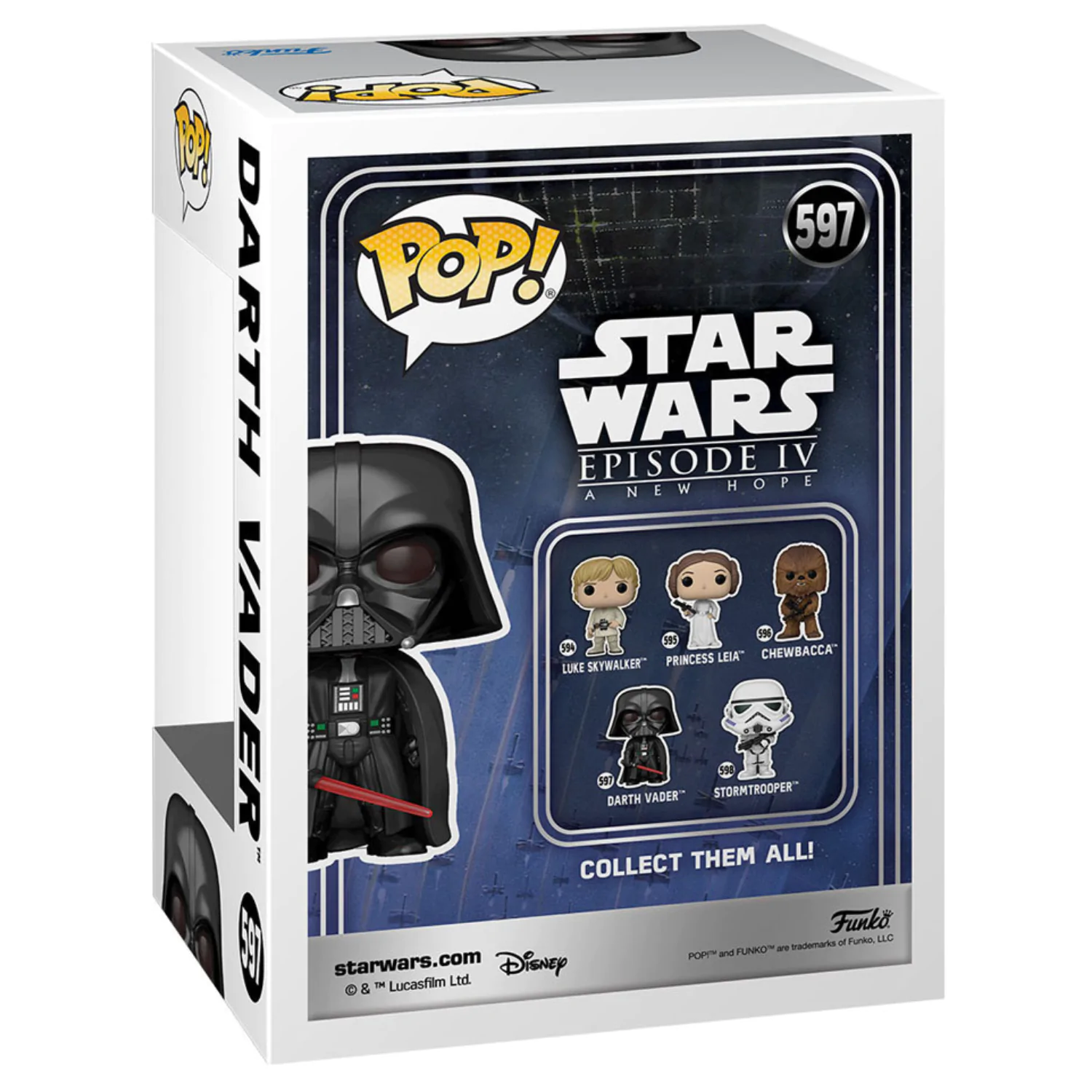 Star Wars New Classics POP! Star Wars Vinilna Figura Darth Vader 9 cm fotografija izdelka