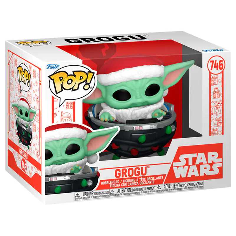 Funko POP figurica Star Wars Grogu with Santa Hat in Otroški voziček fotografija izdelka