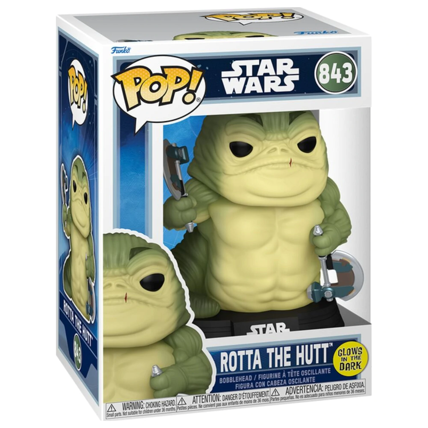 Funko POP figura Star Wars: The Mandalorian & Grogu - Rotta the Hutt fotografija izdelka
