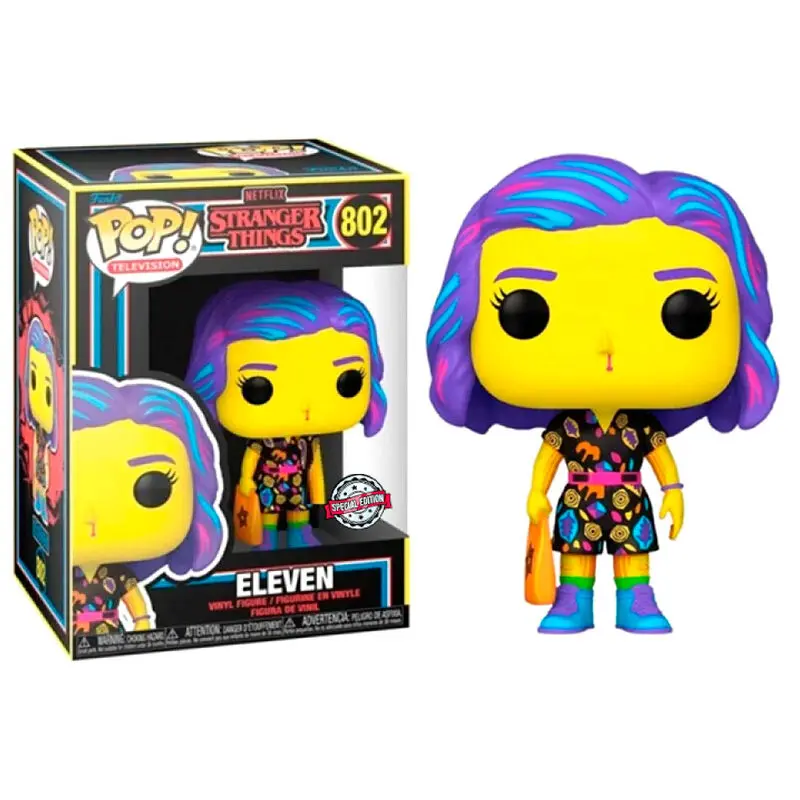 POP figurica Stranger Things Eleven v Mall Outfit Black Light Exclusive fotografija izdelka