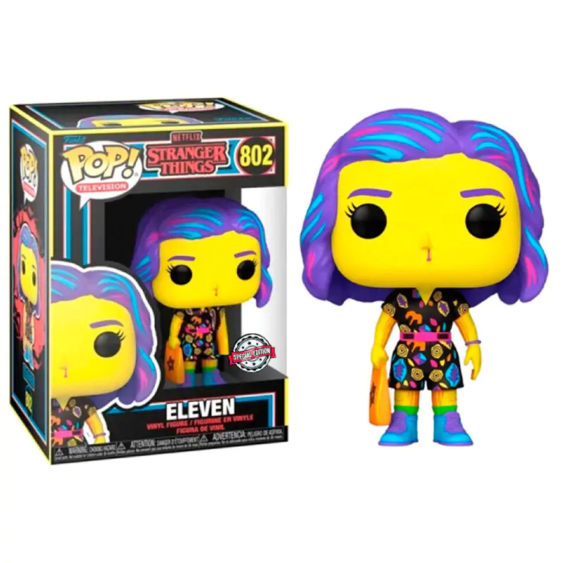 POP figurica Stranger Things Eleven v Mall Outfit Black Light Exclusive fotografija izdelka