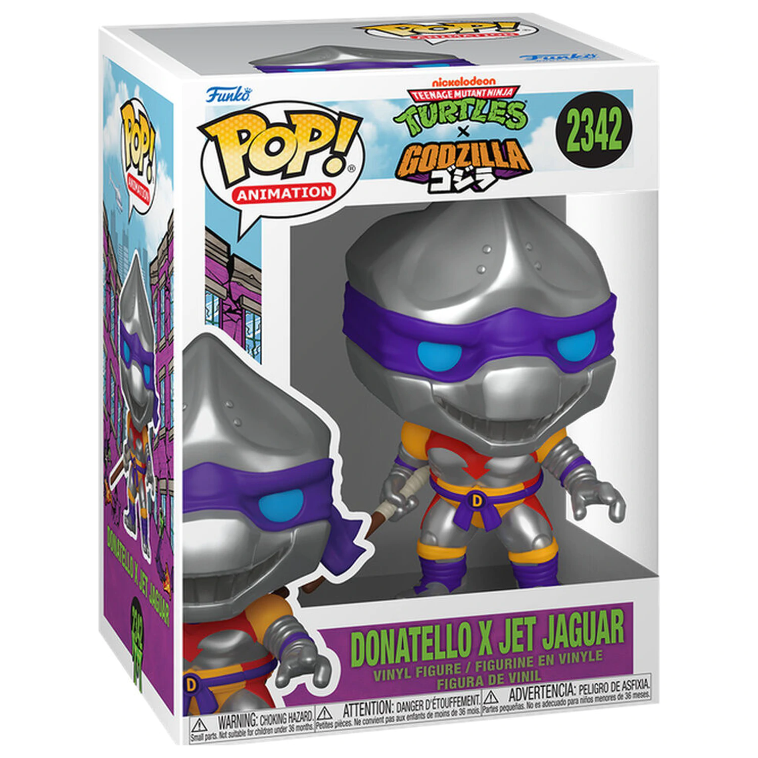 Funko POP figura Teenage Mutant Ninja Turtles x Godzilla - Donatello x Jet Jaguar fotografija izdelka