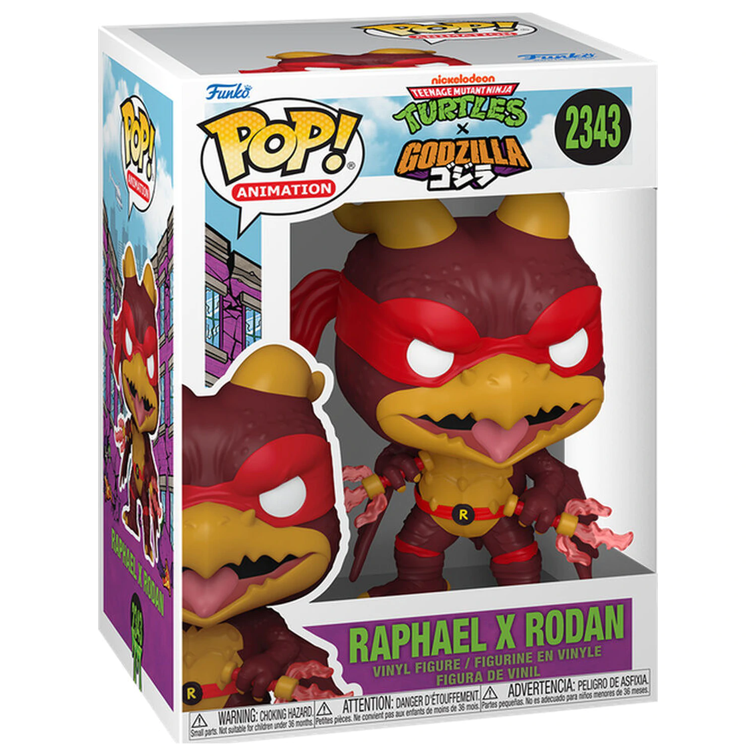 Funko POP figura Teenage Mutant Ninja Turtles x Godzilla - Raphael X Rodan fotografija izdelka