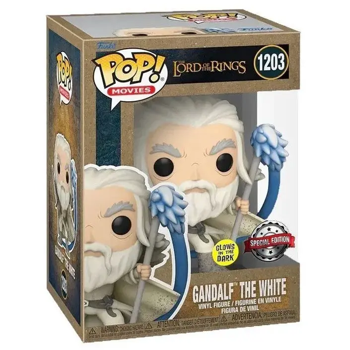 Lord of the Rings POP! Movies Vinil Figura Dan Zemlje 2022 Gandalf z mečem in palico (GW) 9 cm fotografija izdelka