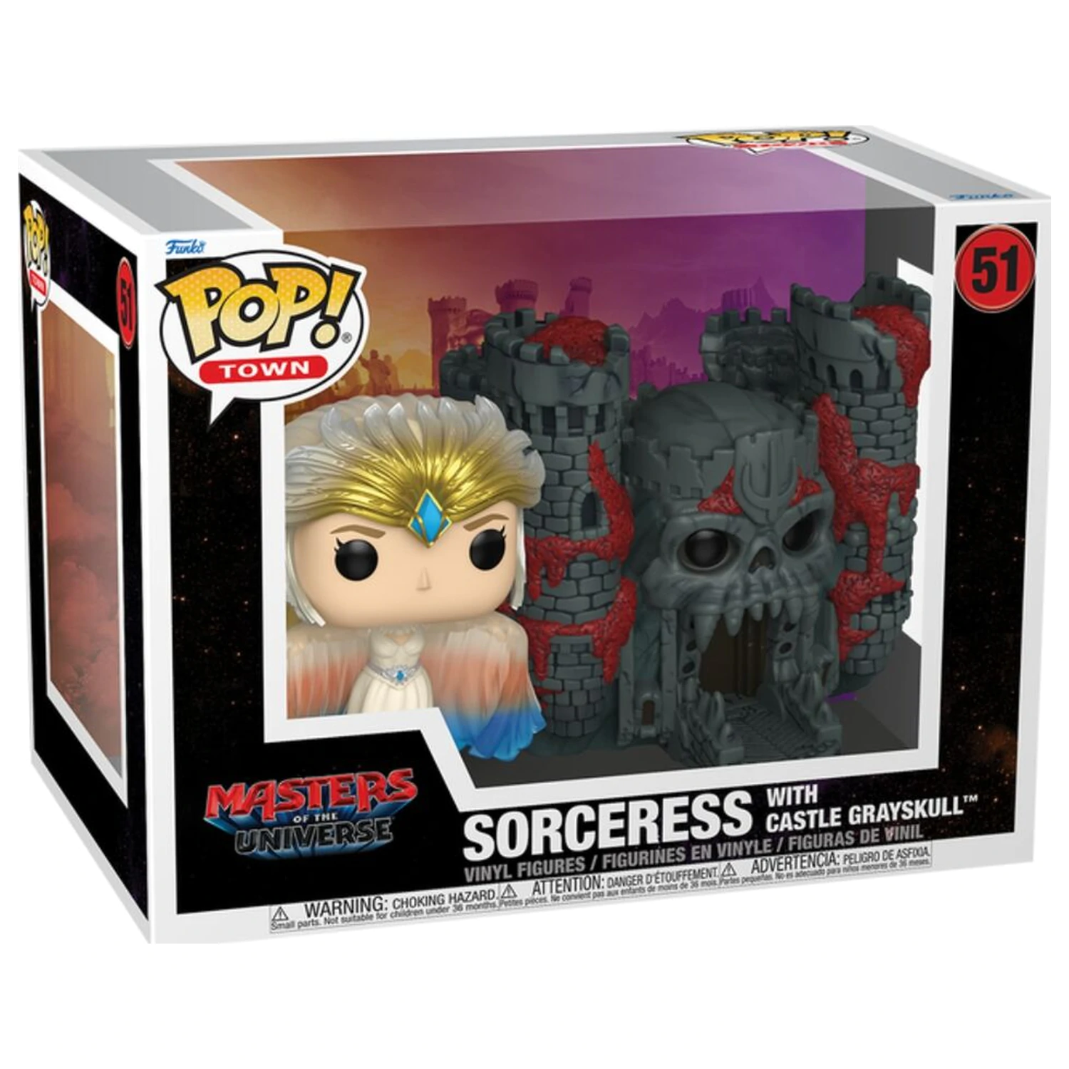 Funko POP figura Town Masters of the Universe Sorceress z gradom Grayskull Live Action fotografija izdelka