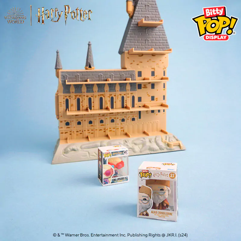 Bitty Funko POP Display Harry Potter Bradavičarka grad fotografija izdelka