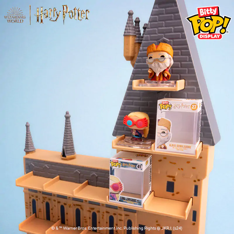 Bitty Funko POP Display Harry Potter Bradavičarka grad fotografija izdelka