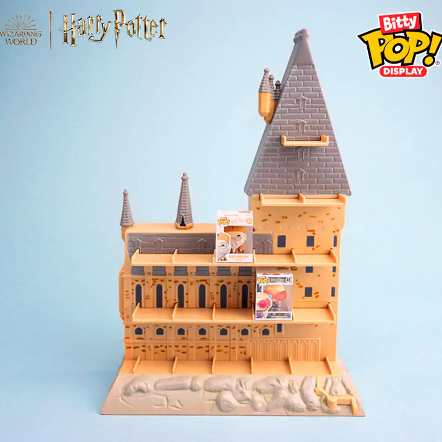 Bitty Funko POP Display Harry Potter Bradavičarka grad fotografija izdelka