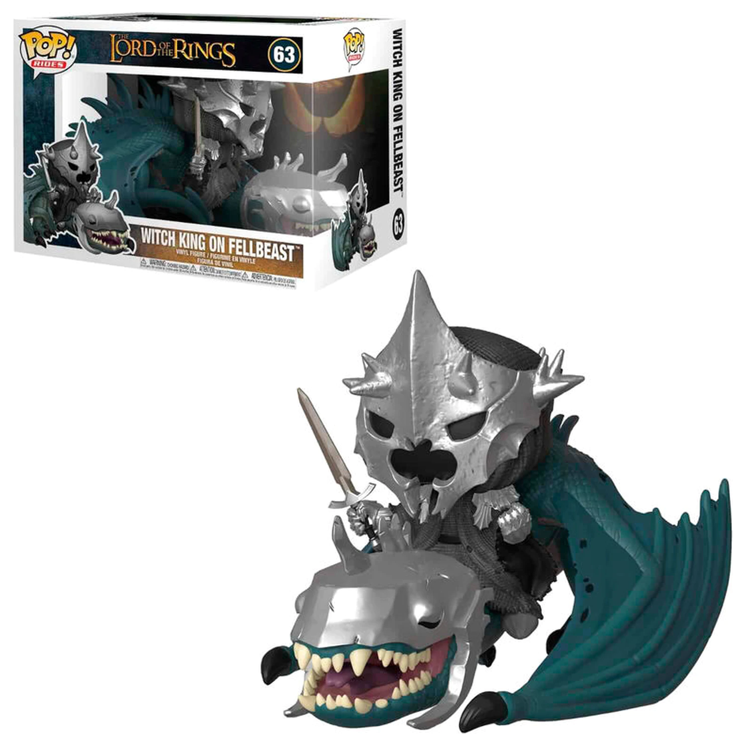 Lord of the Rings POP! Rides Vinilna Figurica Witch King & Fellbeast 15 cm [POŠKODOVANA EMBALAŽA] fotografija izdelka