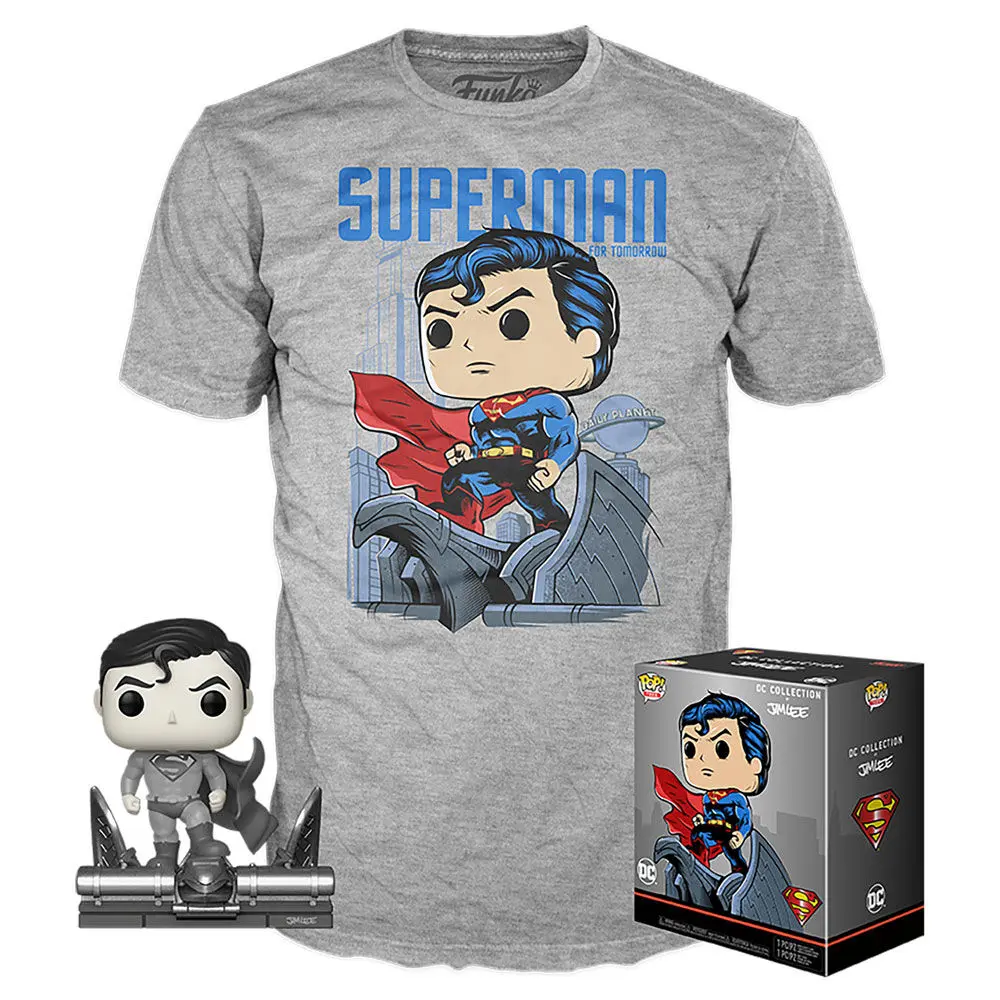 Funko POP & Tee DC Comics Jim Lee Superman figura & majica box fotografija izdelka