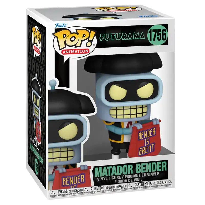 Futurama Pop! Animation Vinil Figura Bender (Matador) 9 cm fotografija izdelka