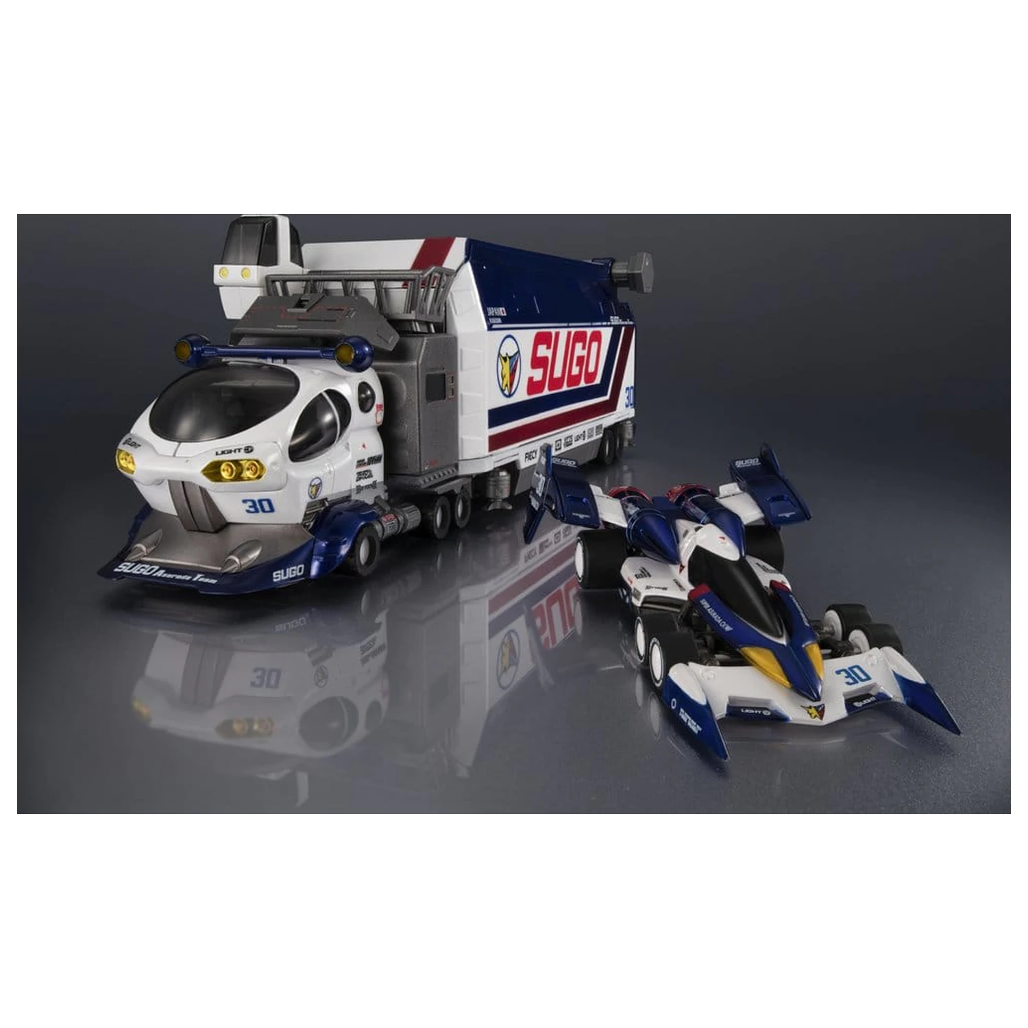 Future GPX Cyber Formula Kolekcija Vozil 2-paket Sugolegerd 10V5000 & Super Asurada 01 Circuit Mode Heritage Edition DX 22 cm fotografija izdelka