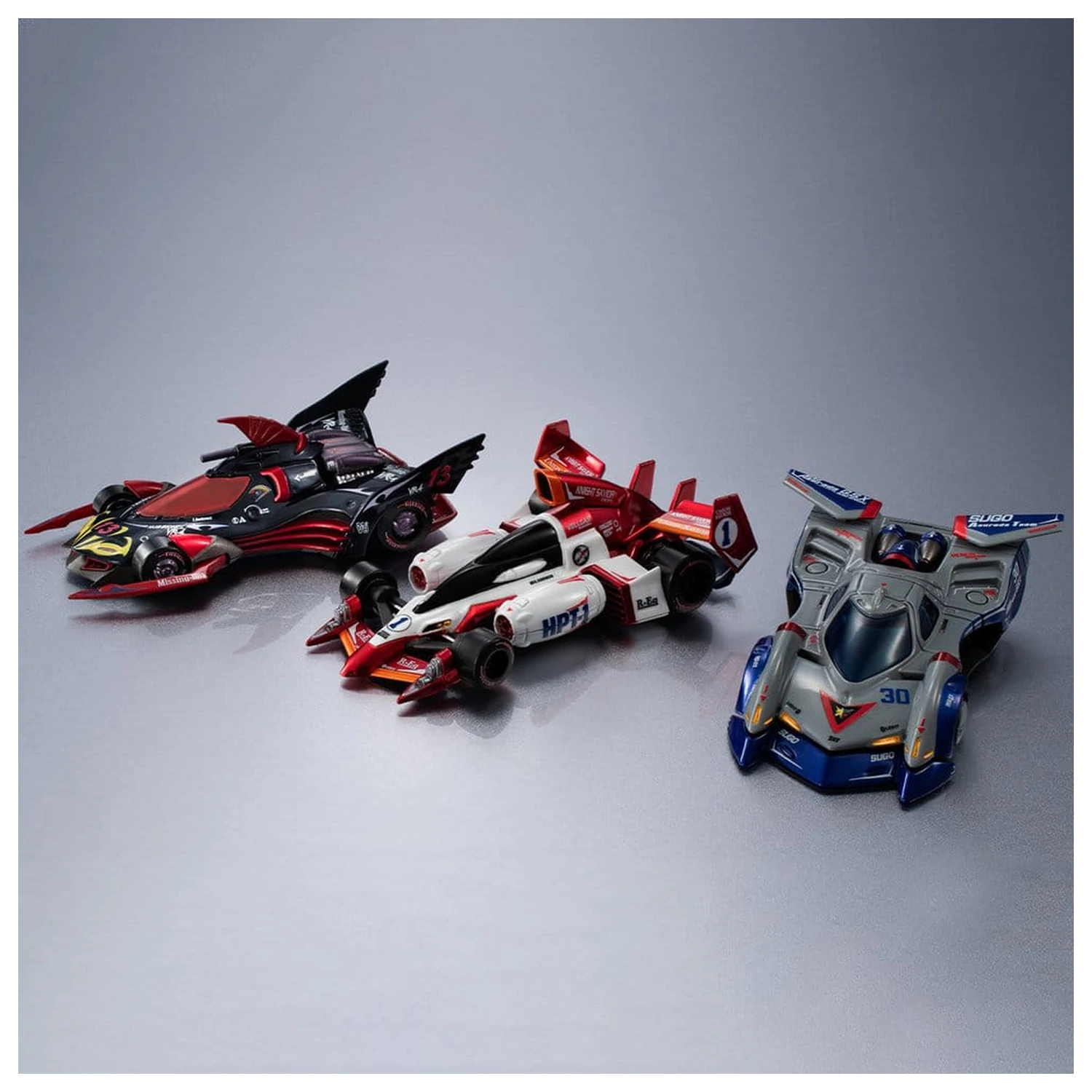 Future GPX Cyber Formula Cyber Formula Collection -Heritage Edition- Set vozil 3-paket Asurada G.S.X Aero Mode & Knight Savior 005 & Missionel VR-4 fotografija izdelka
