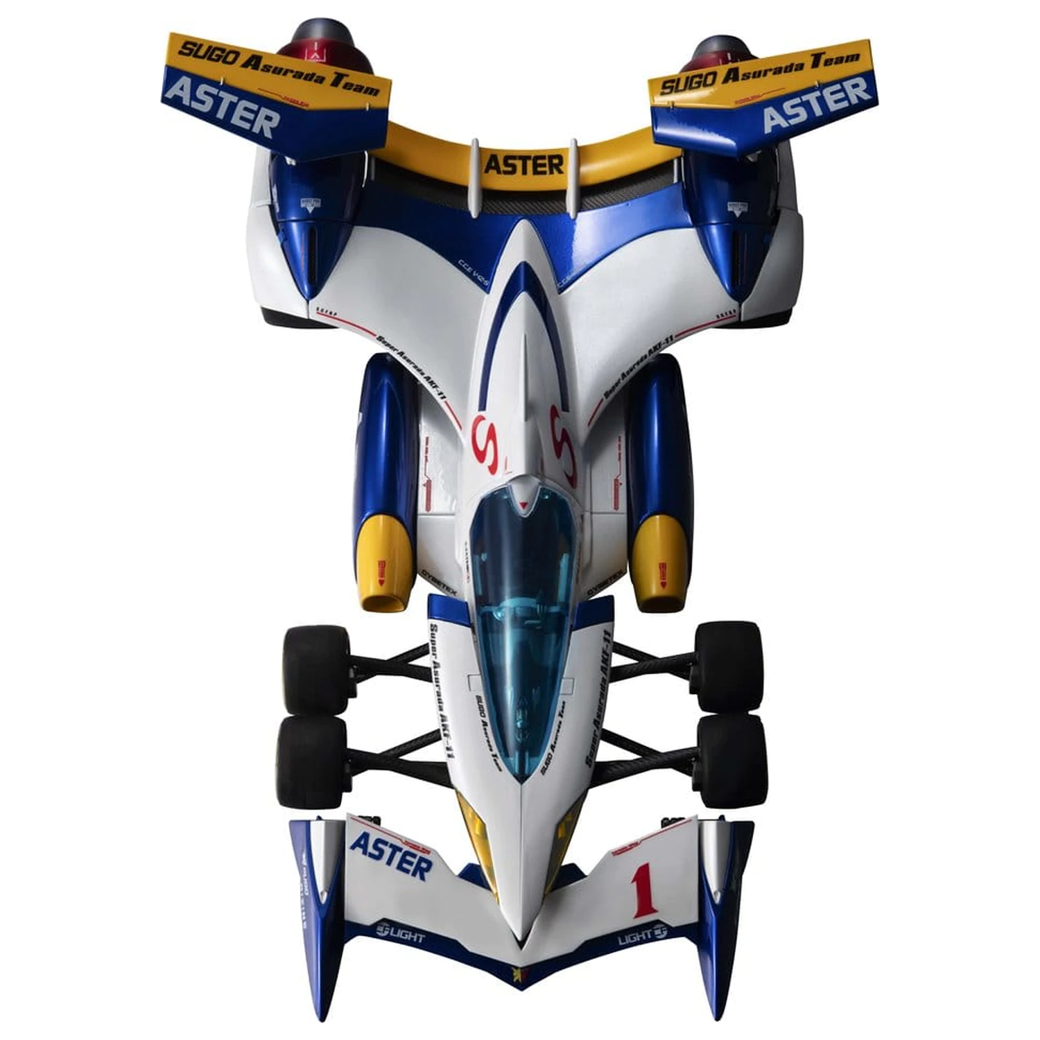 Future GPX Cyber Formula Spremenljivo Akcijsko Vozilo Visoke SPECIFIKACIJE Super Asurada AKF-11 Barvna Izdaja ob 35. Obletnici 27 cm fotografija izdelka